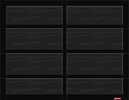 Cambridge CL garage door, 9’ x 7’, Black door and overlays